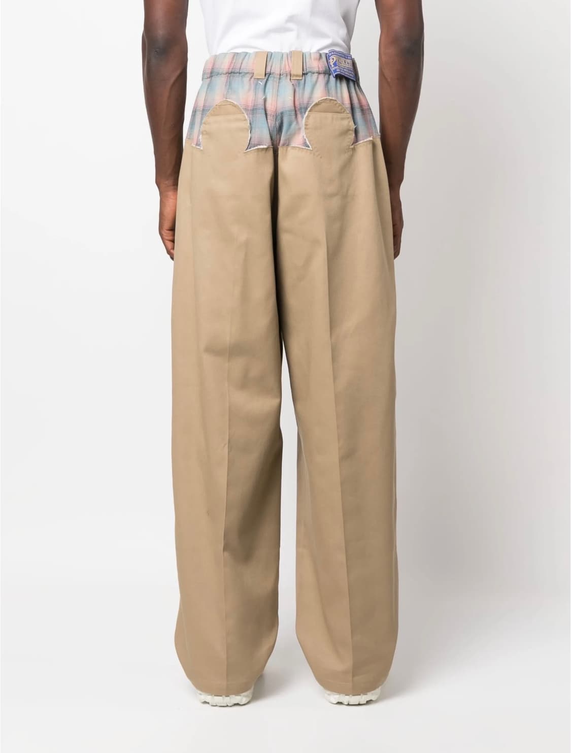 [42] 마르지엘라 펜들턴 요크 체크 와이드 팬츠 상품이미지4