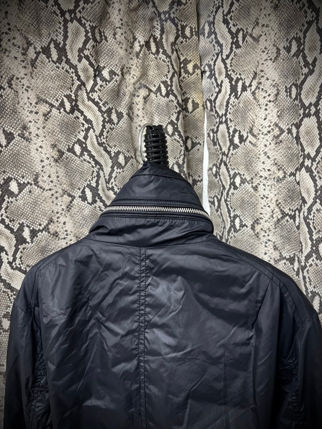 [Andew Y2K] Deep Navy Nylon Padded Jacke 상품이미지9