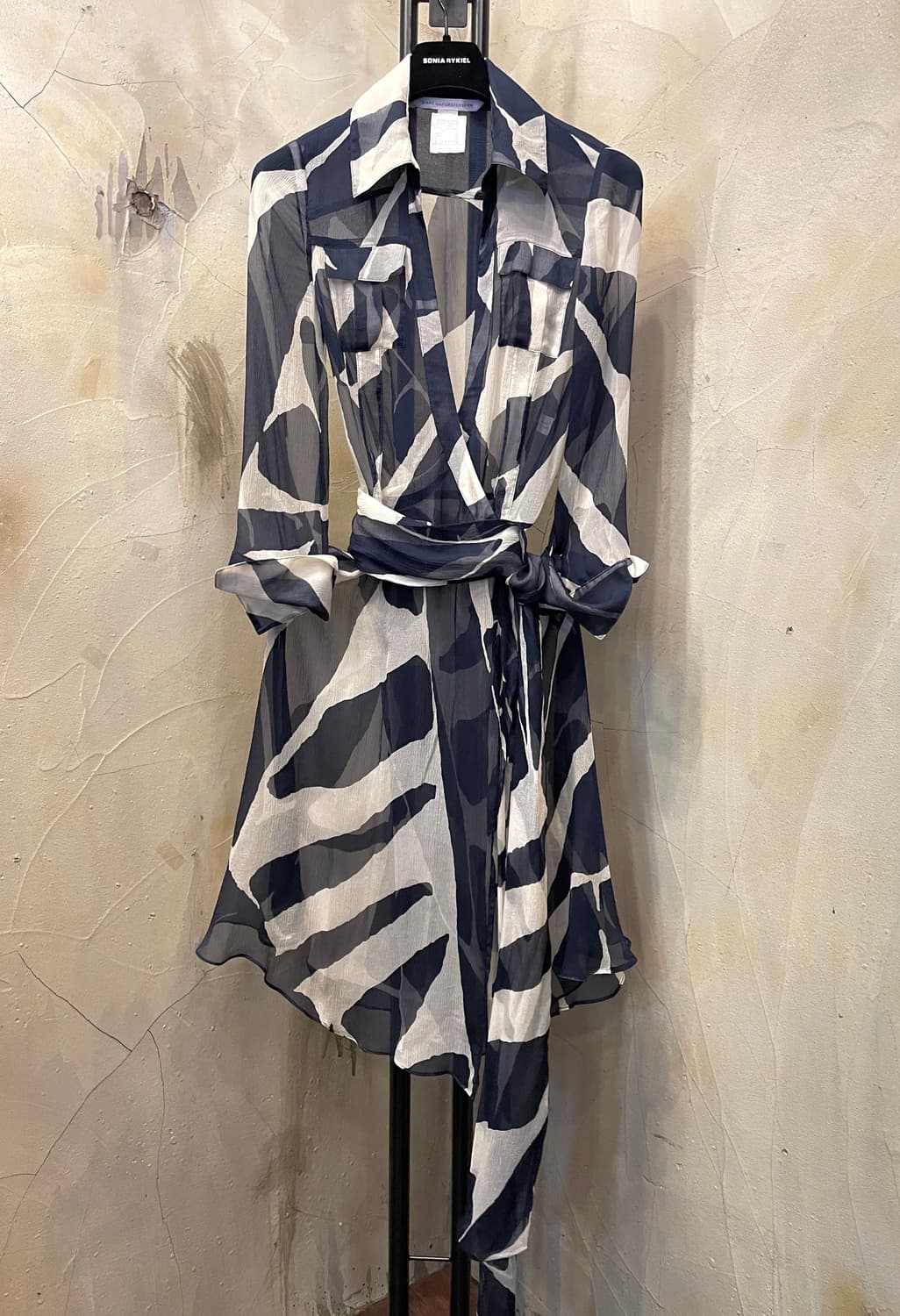 DVF 시스루 랩 원피스 44~55 상품이미지1