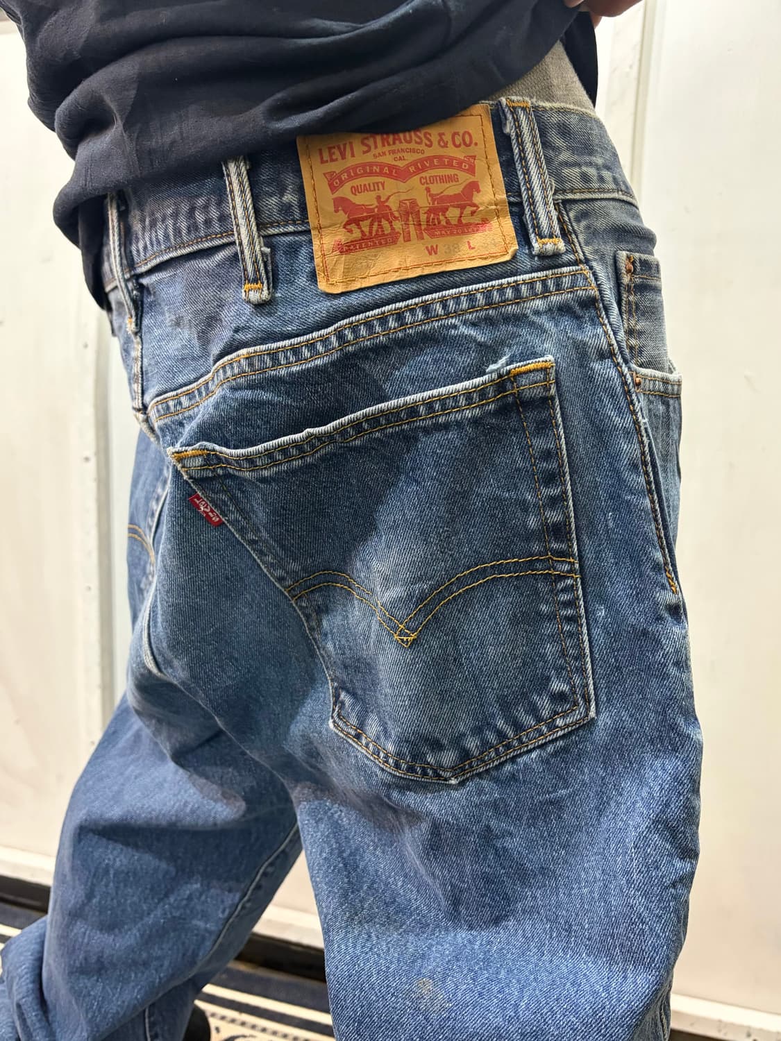 90s LEVIS 517 denim boots cut pants 상품이미지3