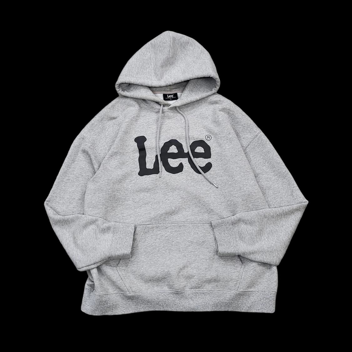 LEE 리 빈티지 그레이 빅로고 후드티 상품이미지1