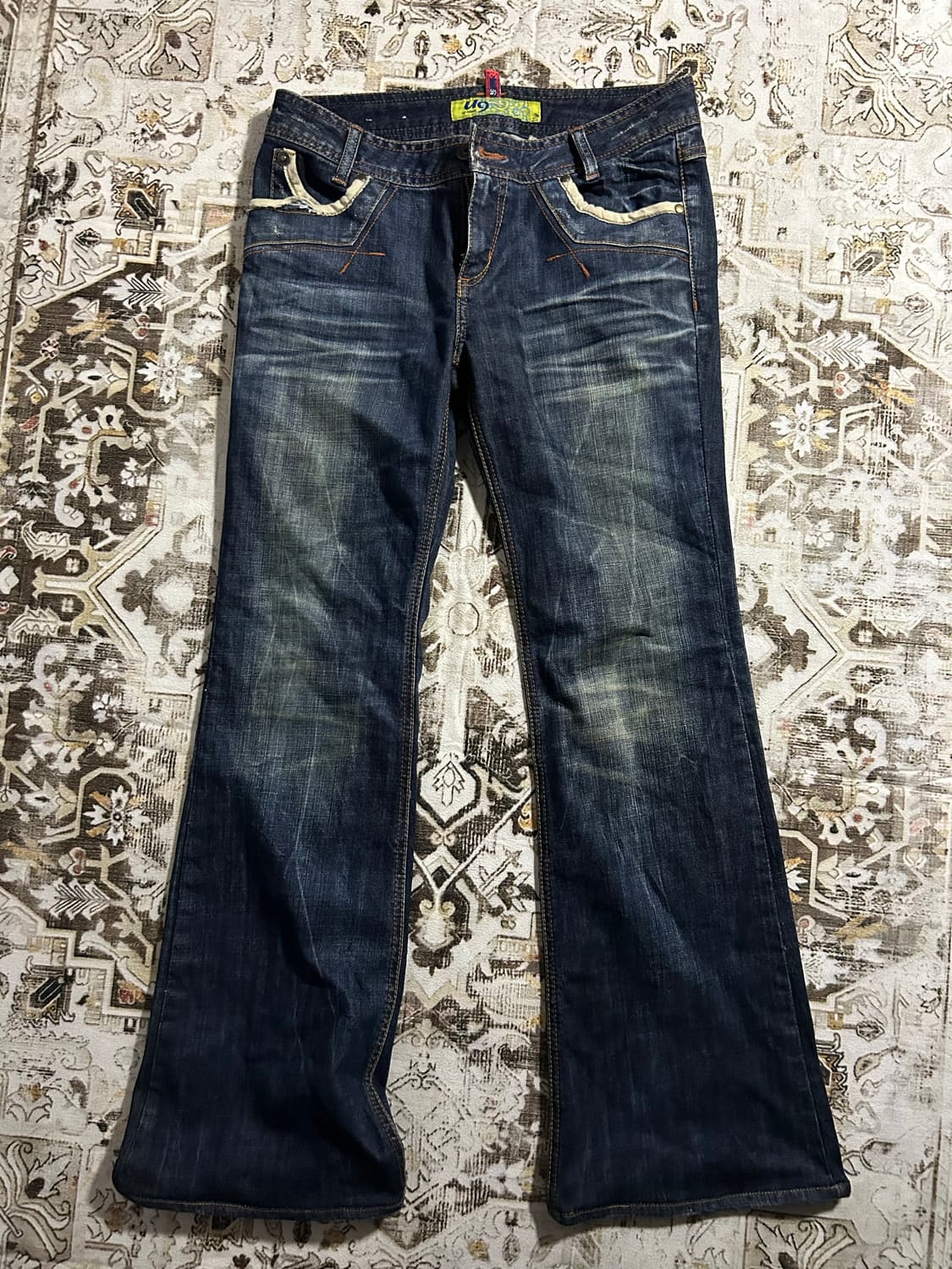 y2k pocket detailed bootscut denim 상품이미지3