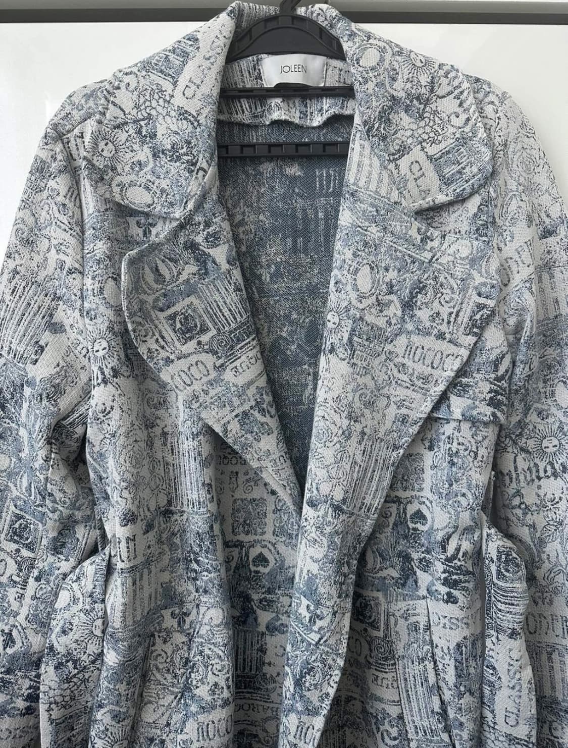 JOLEEN 패턴 롱 코트 상품이미지3