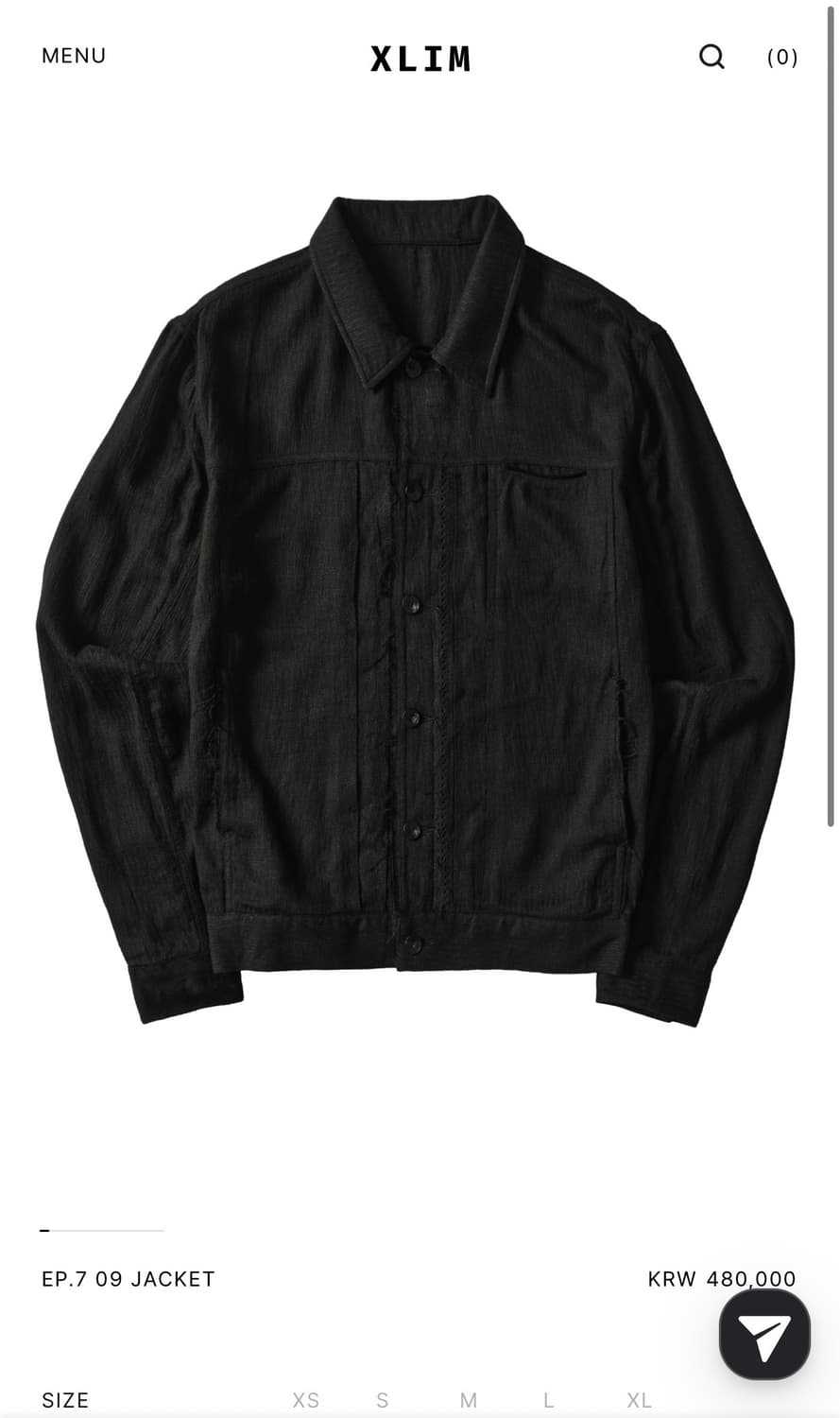 엑슬림 ep.7 09 jacket black 상품이미지1