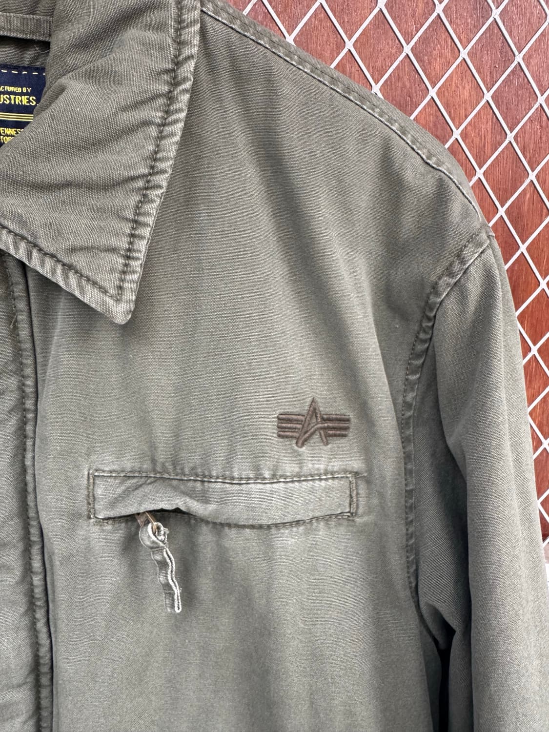 알파인더스트리 A1 봄버 자켓 항공점퍼 카키 M 상품이미지3