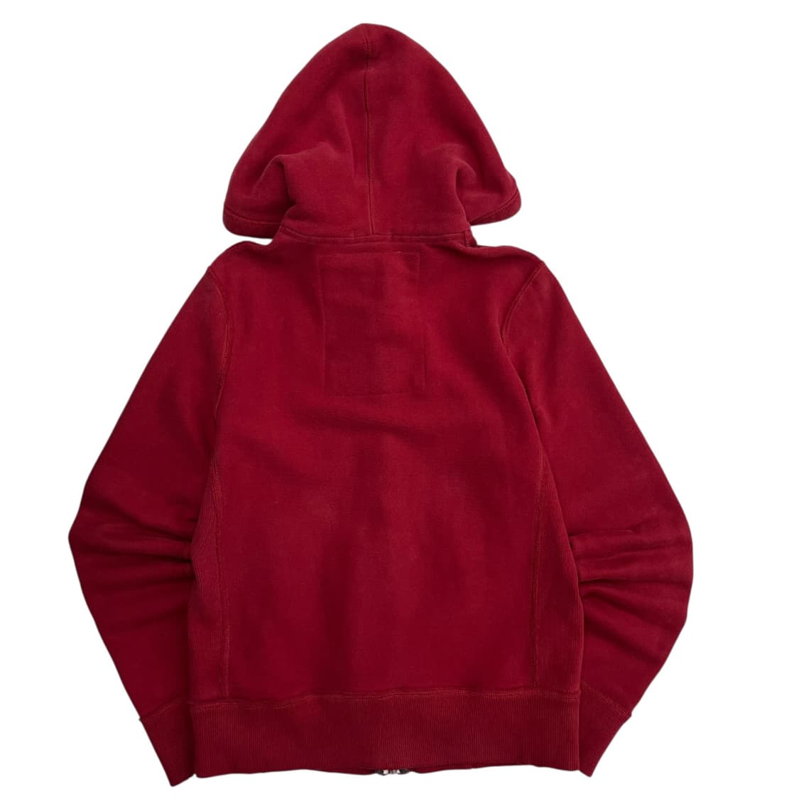 아베크롬비 센터로고 레드 후드집업 M 상품이미지3