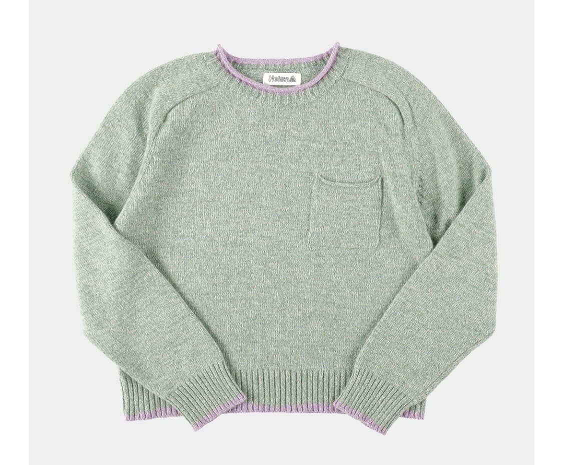 하이산 더스티 울 니트 풀오버 더스티민트 상품이미지1