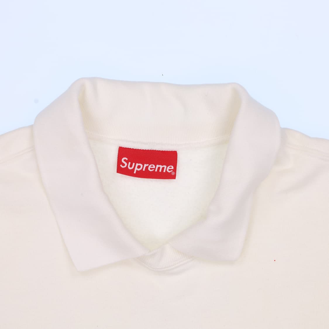 L 슈프림 그루넥 화이트 맨투맨 N7562 상품이미지4