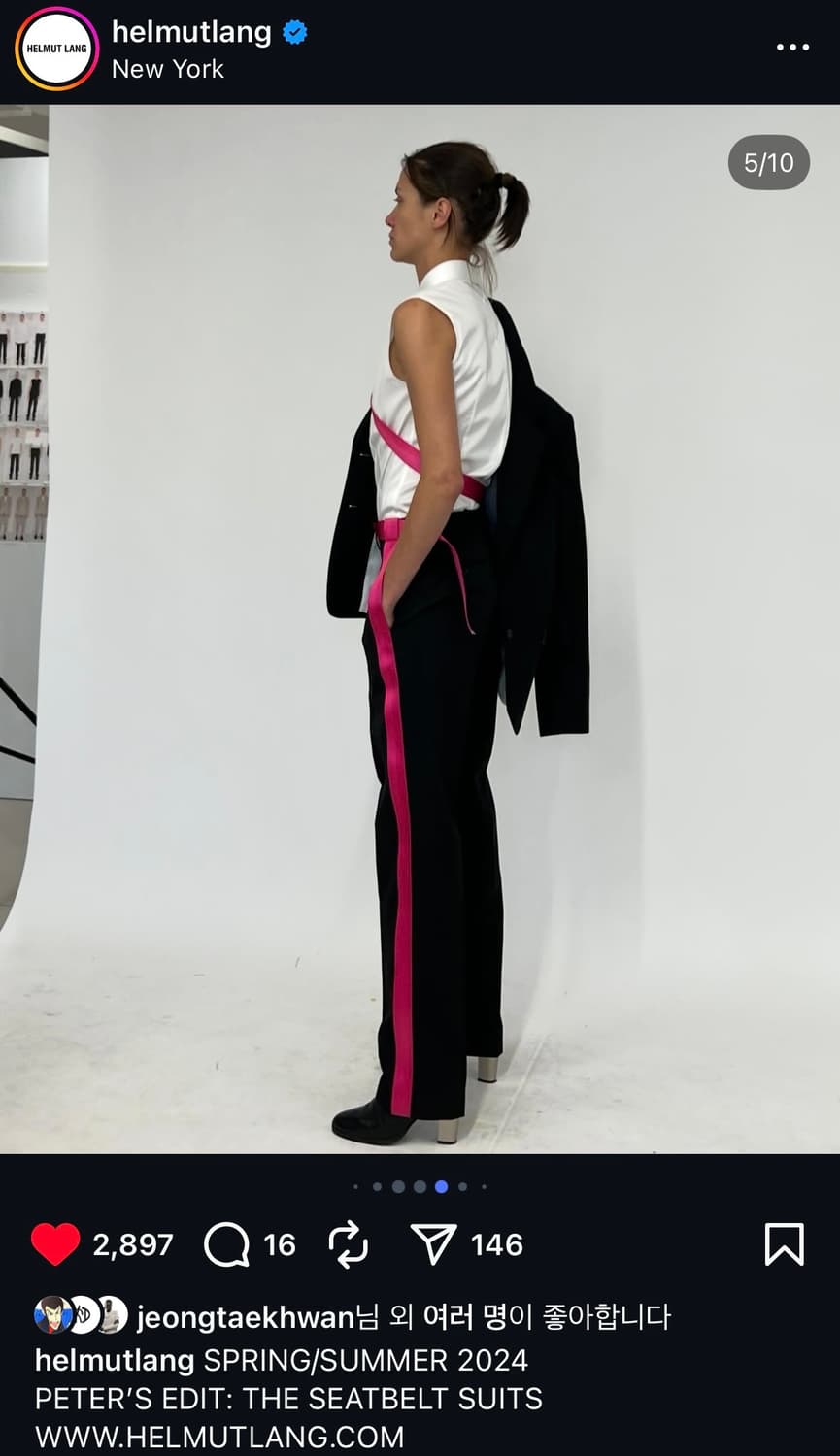 (S)24ss COTTON FLEECE SEATBELT JOGGER 상품이미지4