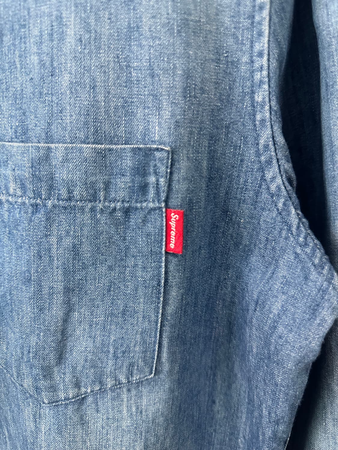 슈프림 데님 셔츠 M(95-100)정품 상품이미지4