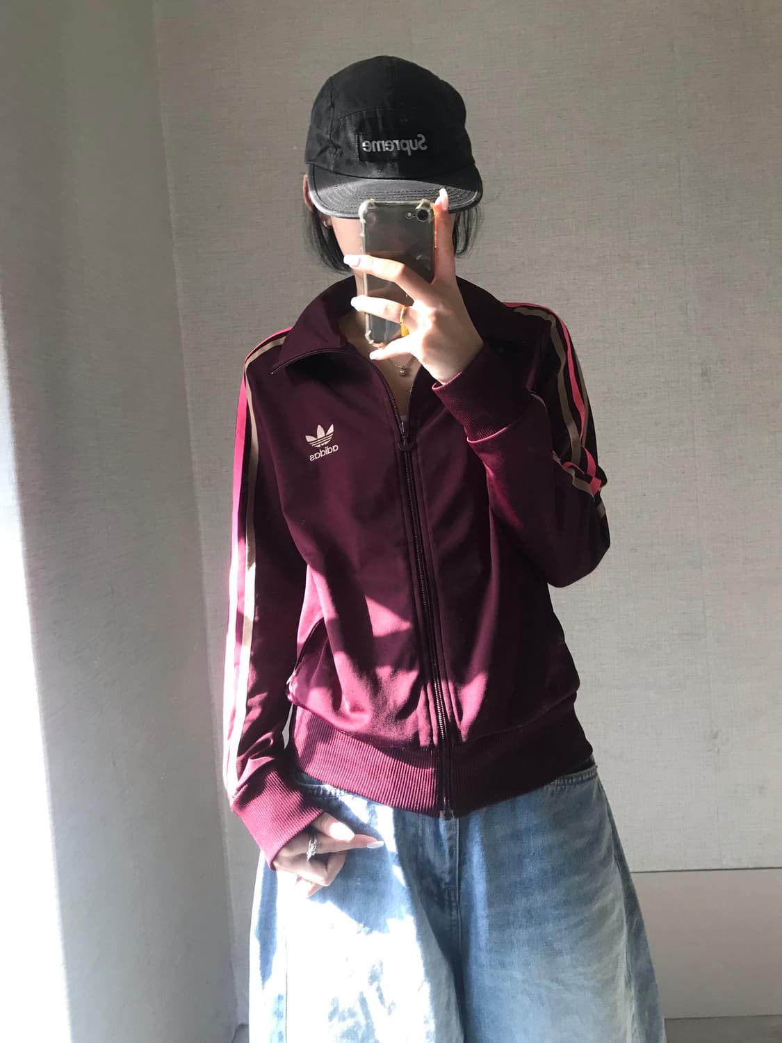 아디다스 버건디 파이어버드 져지 상품이미지3