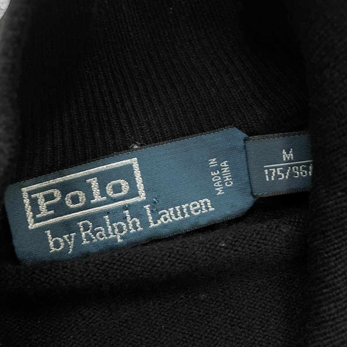 폴로 랄프로렌 포니 로고 울 반집업 니트 블랙 상품이미지3