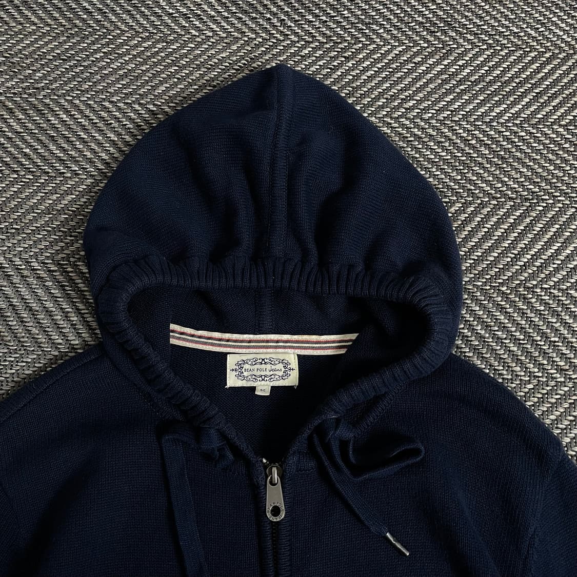 빈폴 미니멀 디테일 후드 니트 집업y 3022 상품이미지6