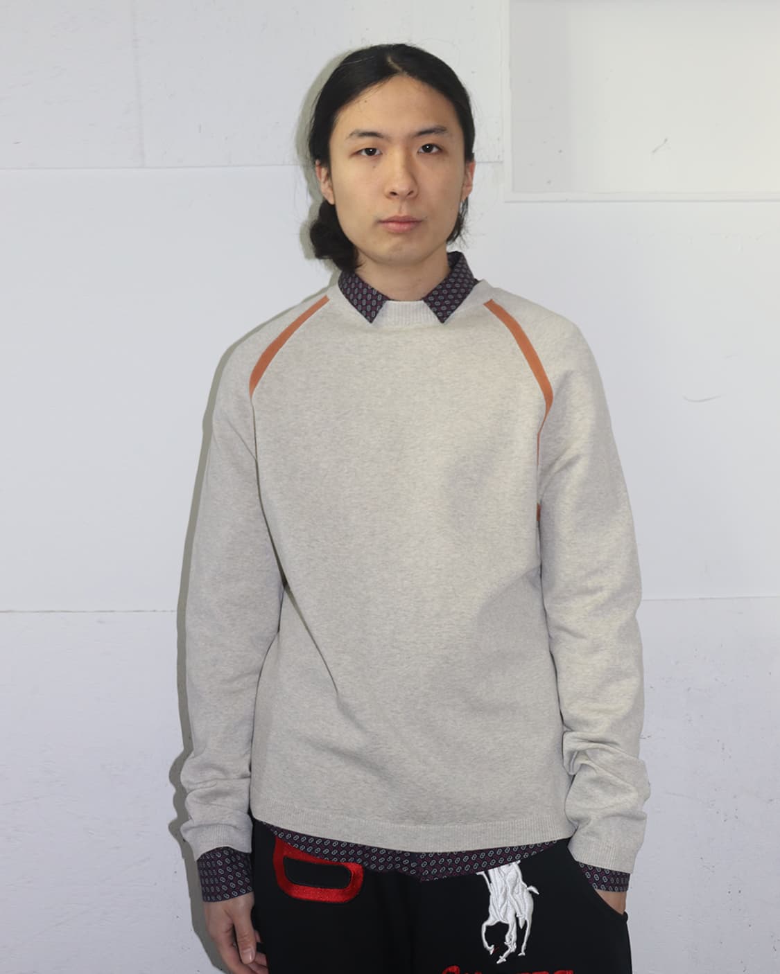 버버리 라인 디테일 래글런 스웨트셔츠 상품이미지1