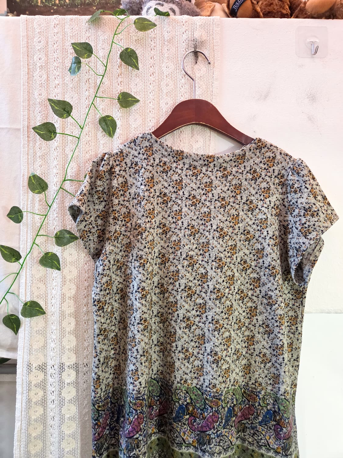 에스닉 패턴 반팔 원피스 상품이미지5