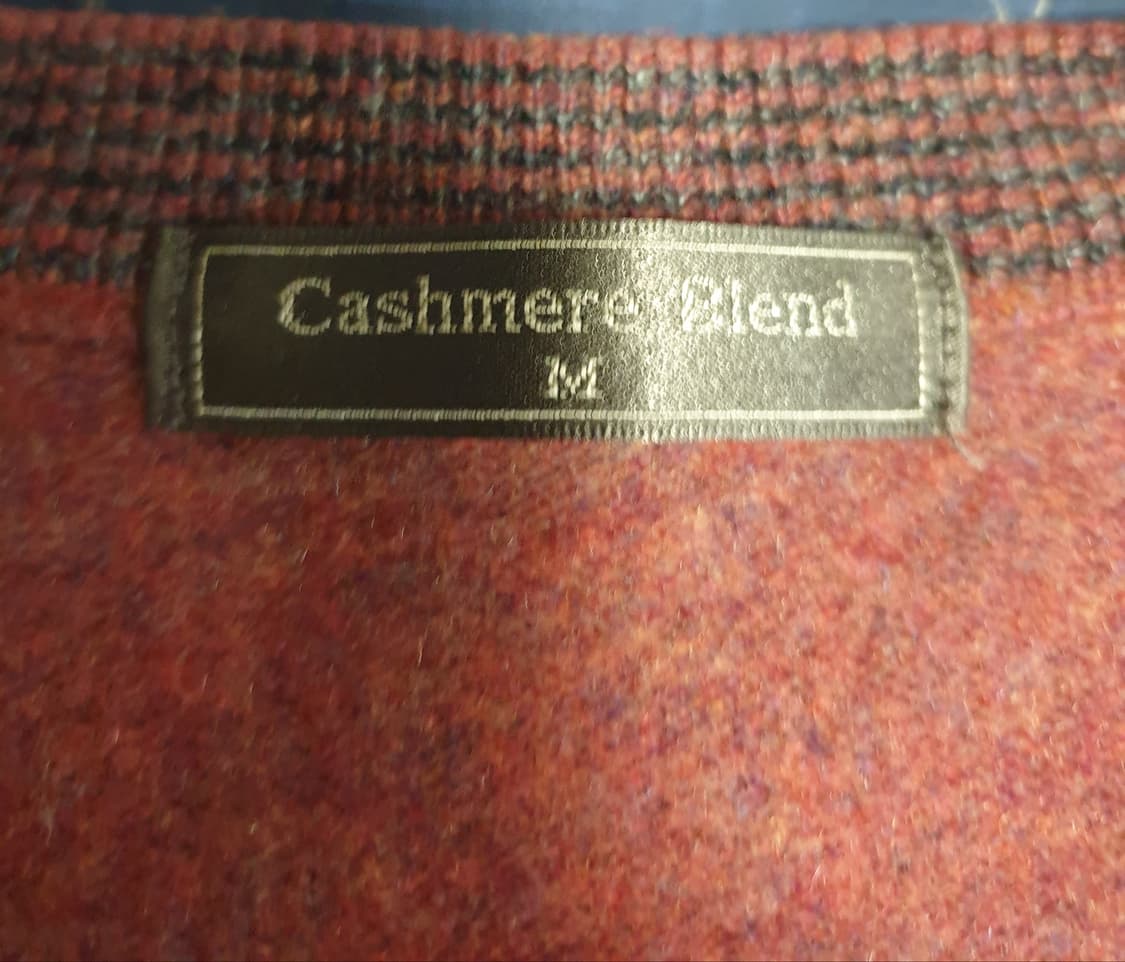 (일본제품) 캐시미어 블렌드 브이넥 양모 니트 스웨터 (M) 상품이미지3