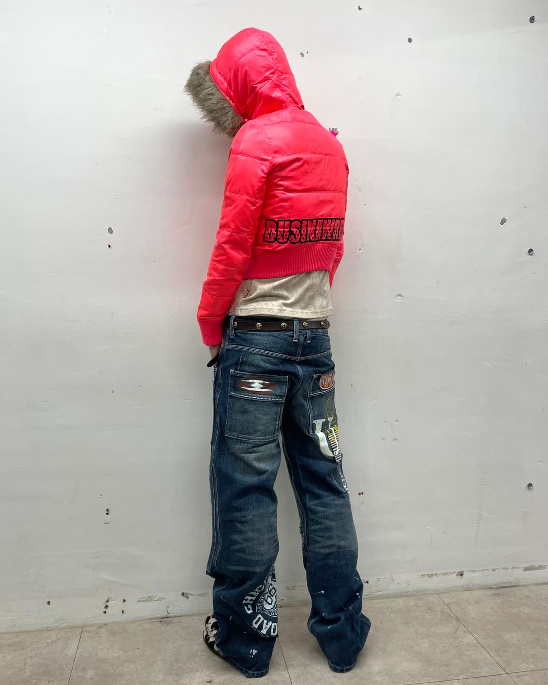 Light pink retro cropped padded jacket  상품이미지6