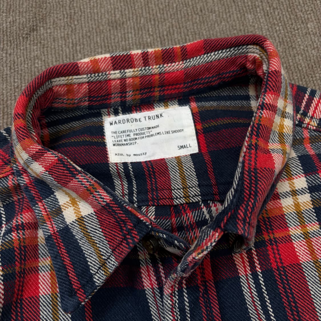 WARDROBE TRUNK moussy 마우지 우먼스 체크셔츠  상품이미지2