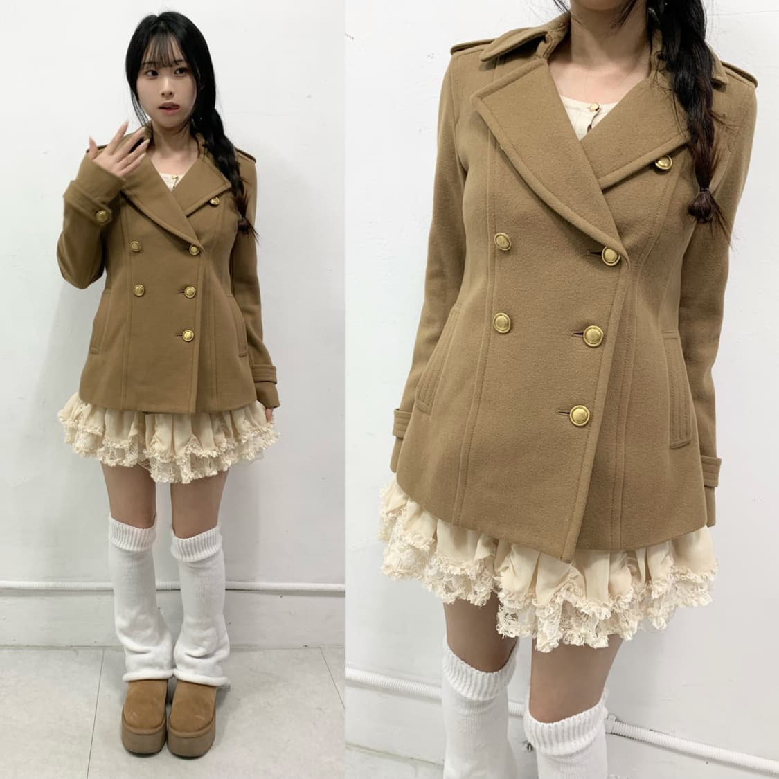 [LE SOUK] 라떼갸루 리락쿠마 숏 코트 상품이미지1