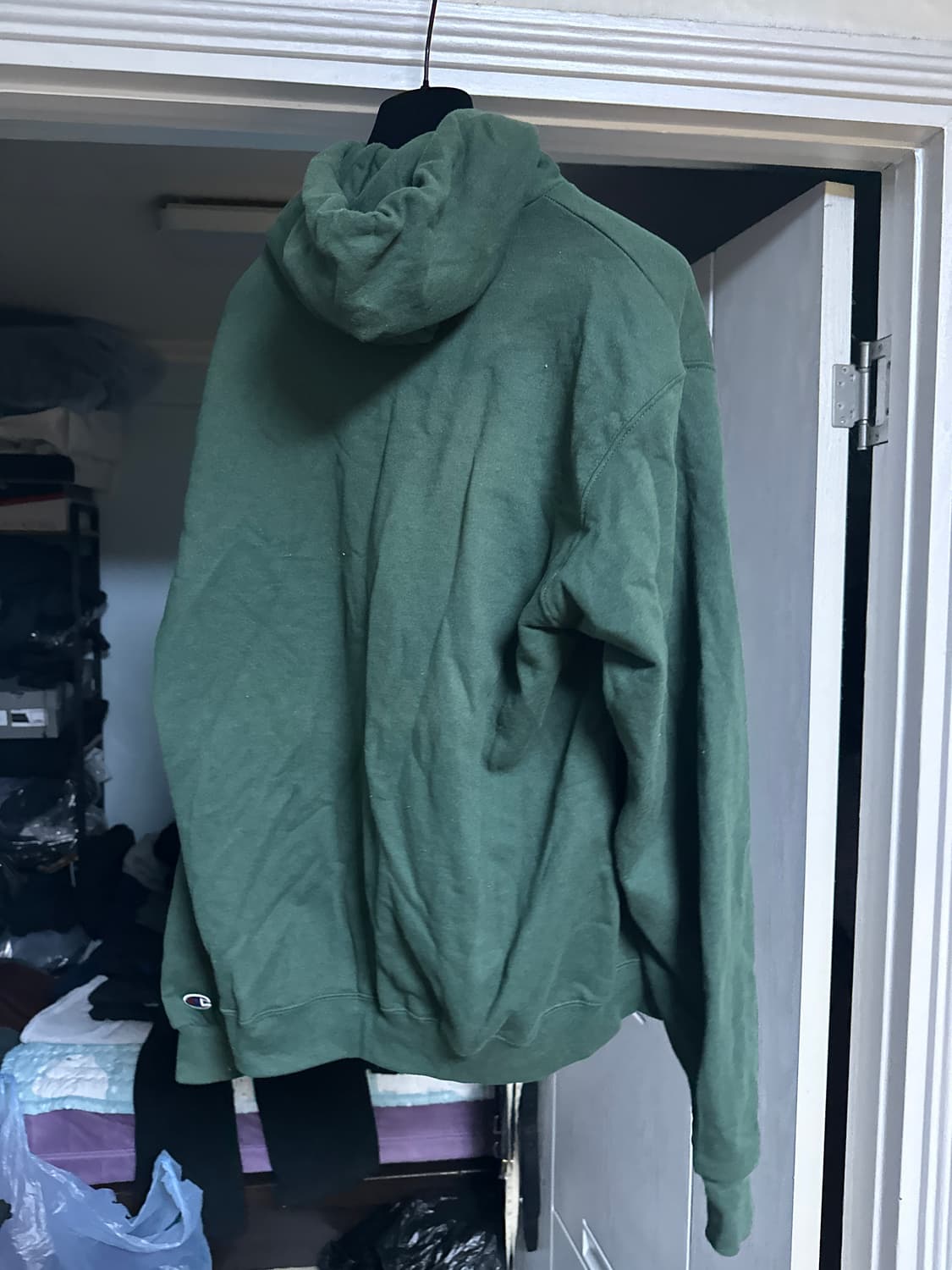 [L] 챔피온 후드 티셔츠 그린 상품이미지6