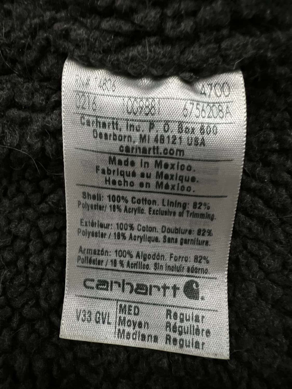 (M)칼하트 셰르파 넥 조끼베스트 V33 GVL 그래블 상품이미지5