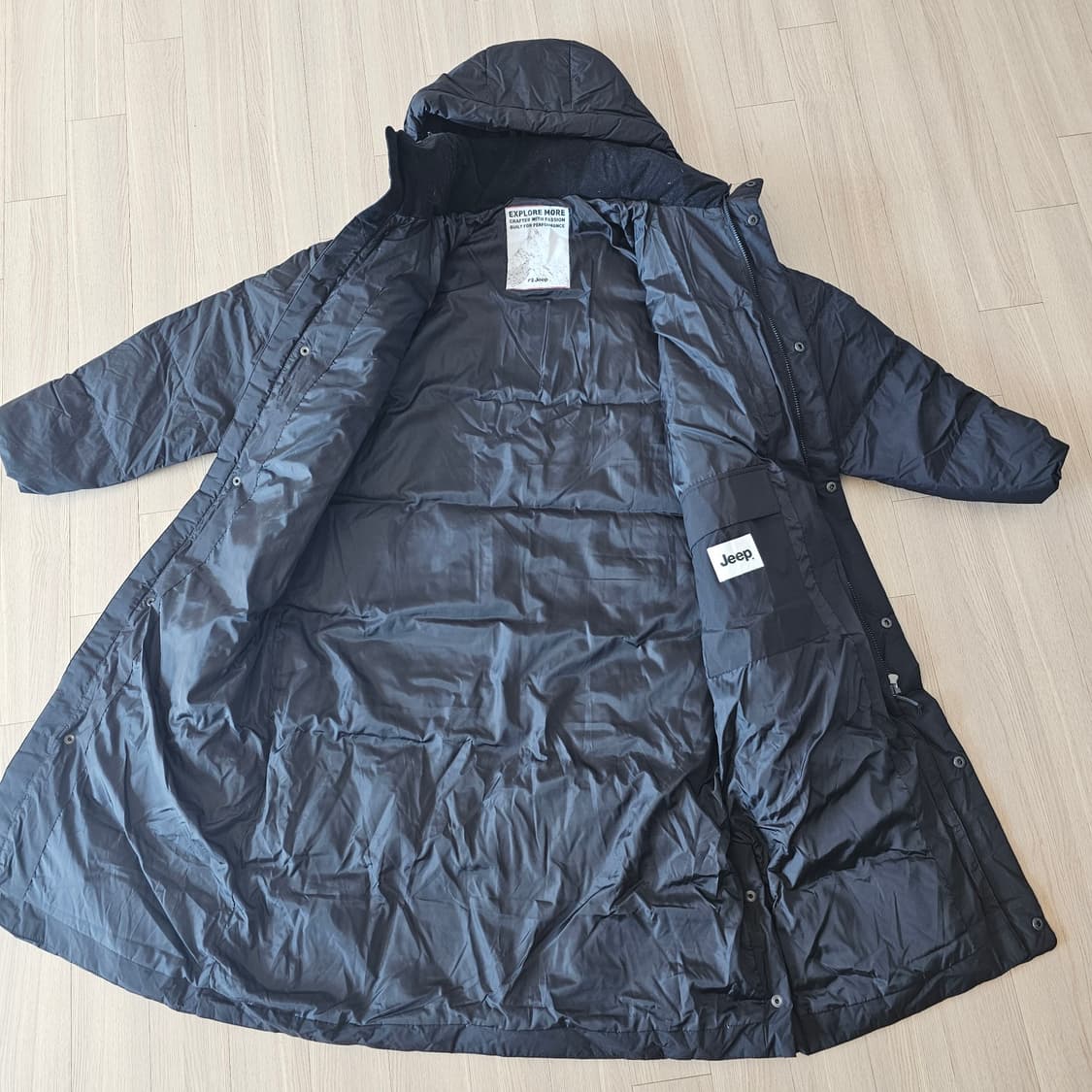 M 95 (체감 100 105 L~XL) JEEP 지프 롱패딩 다운 패딩 상품이미지6