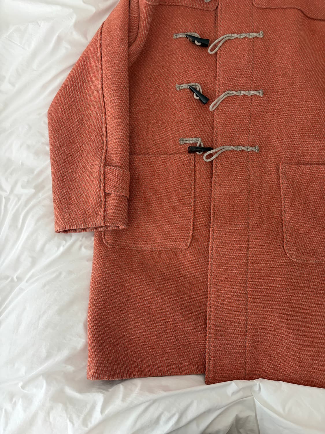 인테림 INTERIM 더플코트 오렌지 4사이즈 판매 상품이미지4