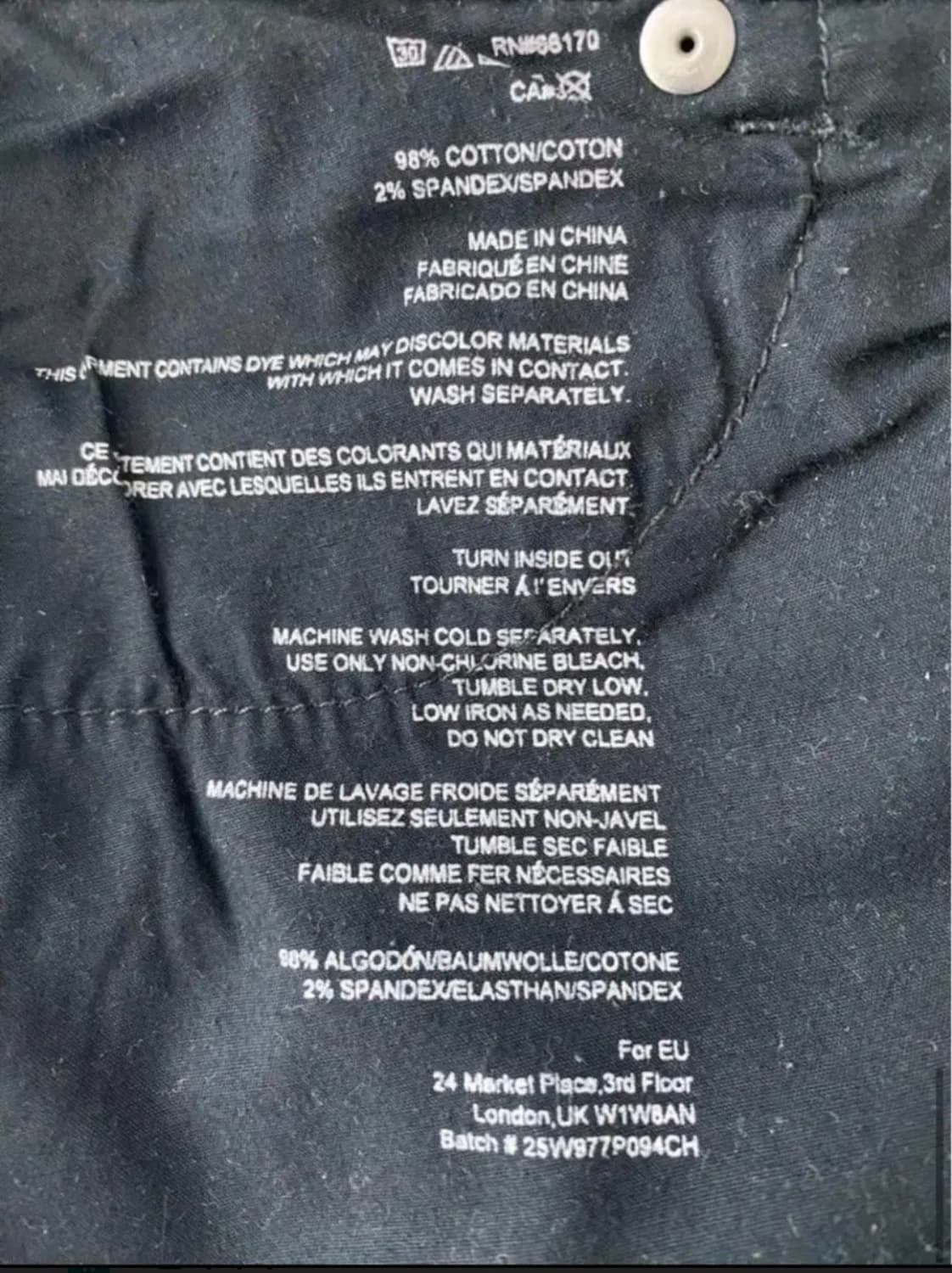 BDG Jeans 플리워패턴 블랙데님(27) 상품이미지9