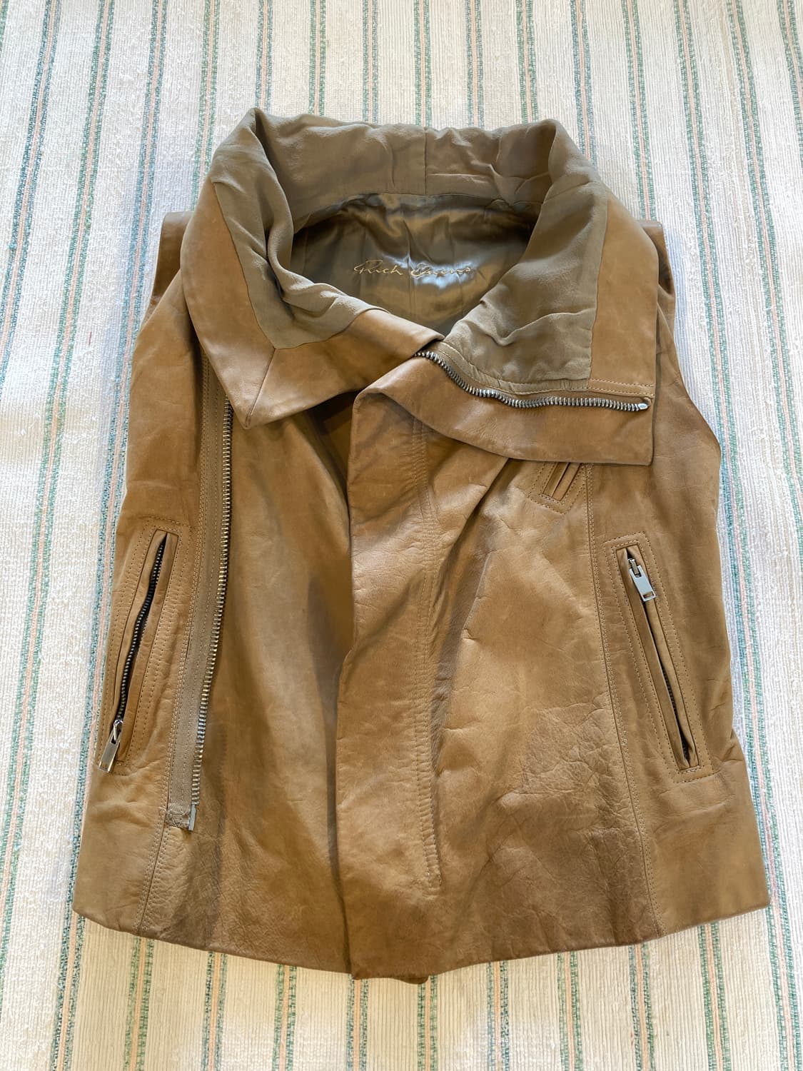 Rick owens 가죽 조끼 상품이미지1