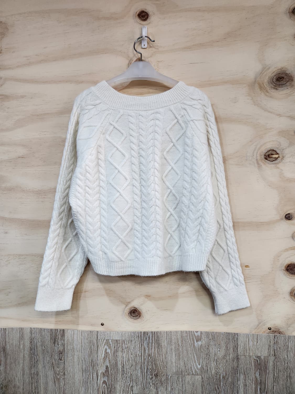 512) 꽈배기 크롭 니트 상품이미지2