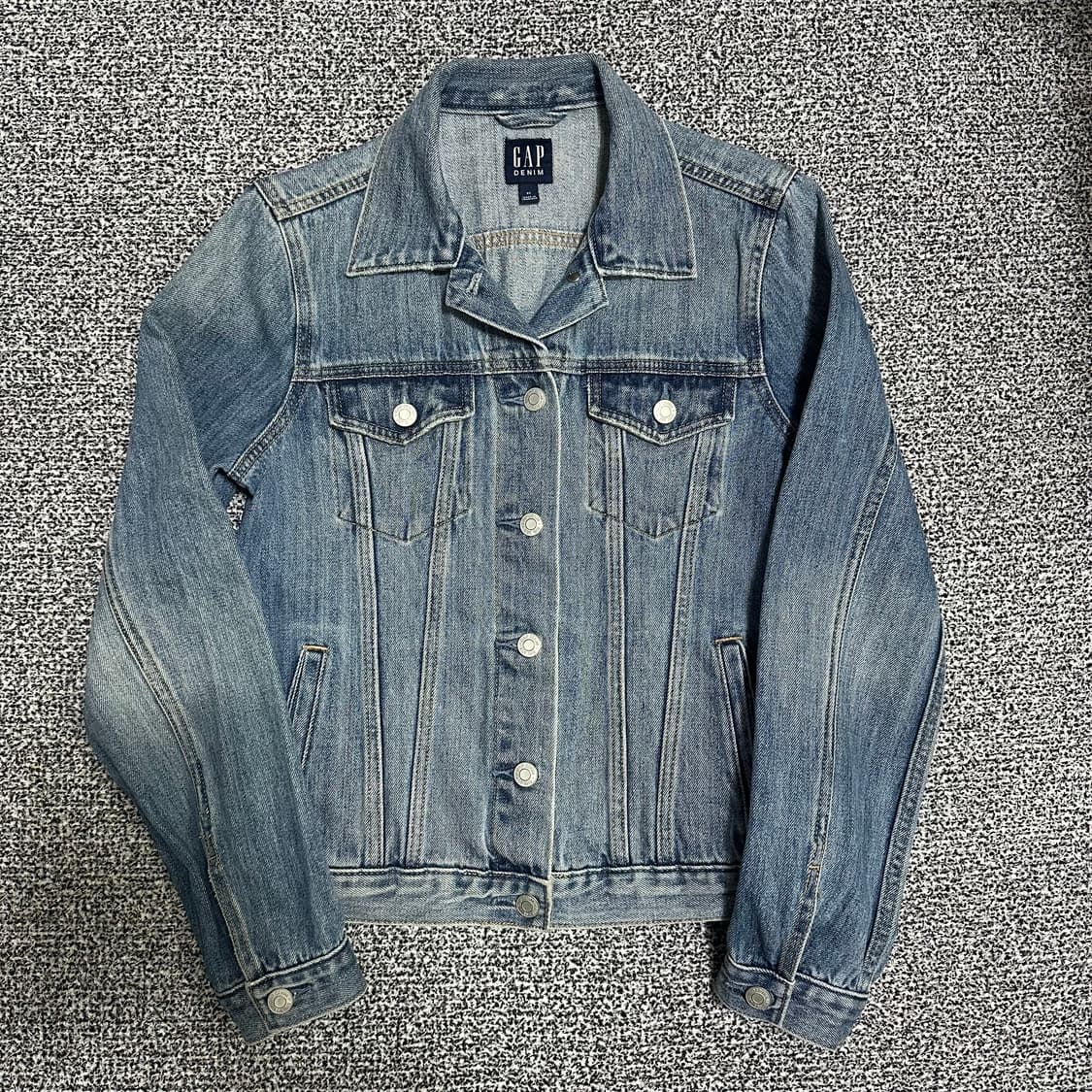 (XS) GAP 갭 데님 크롭 청자켓 상품이미지1