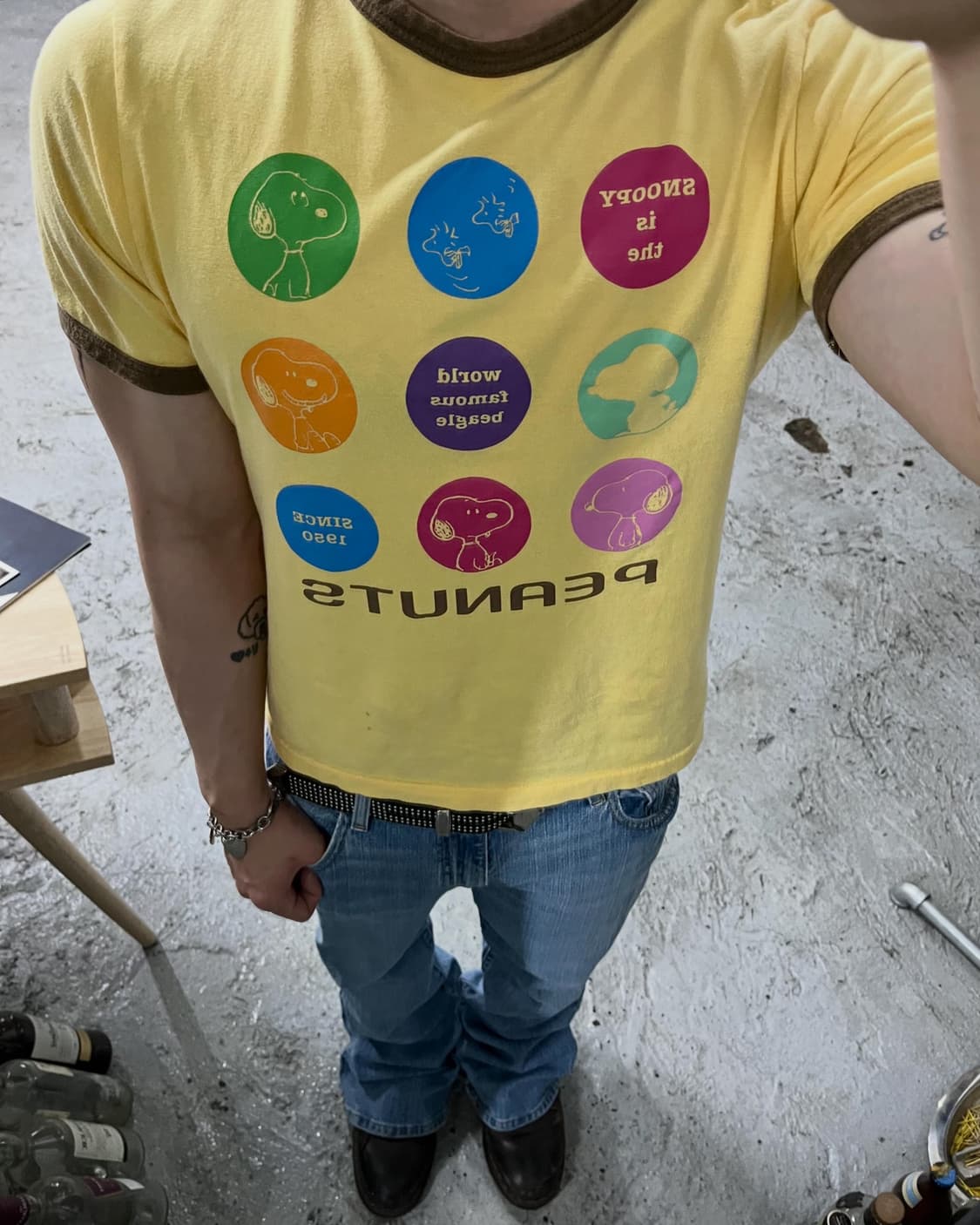 Peanuts snoopy ringer tee 상품이미지1