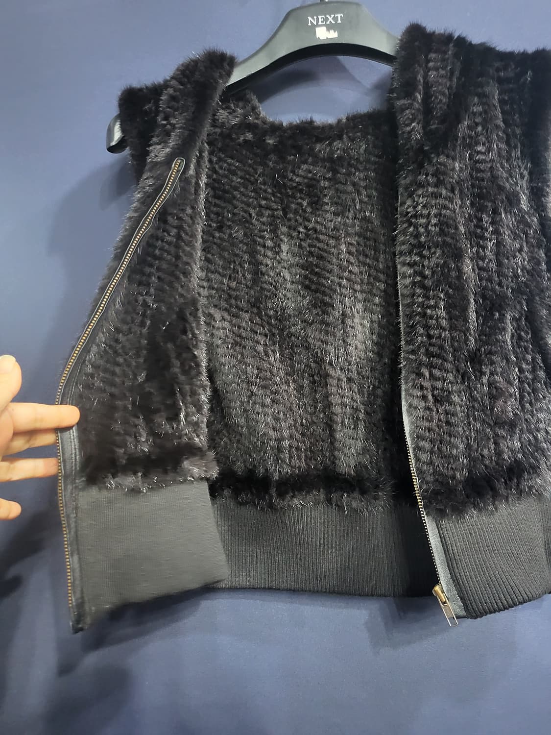 밍크 후드베스트 상품이미지4