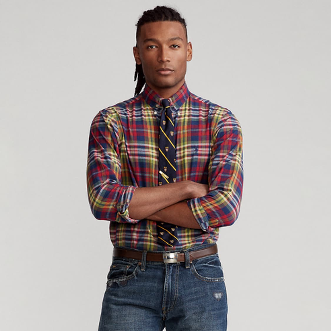 폴로 랄프로렌 신형 마드라스 체크셔츠 QR S 상품이미지7