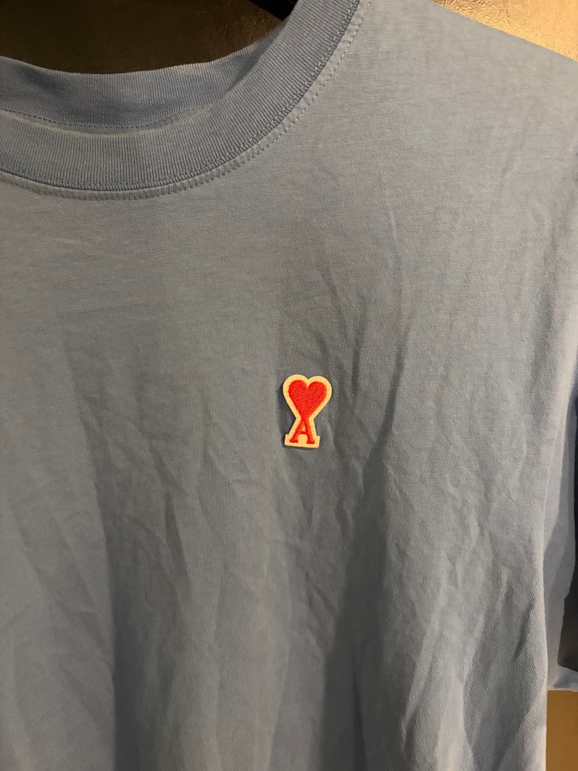 아미 하트 로고 블루 반팔티  상품이미지3