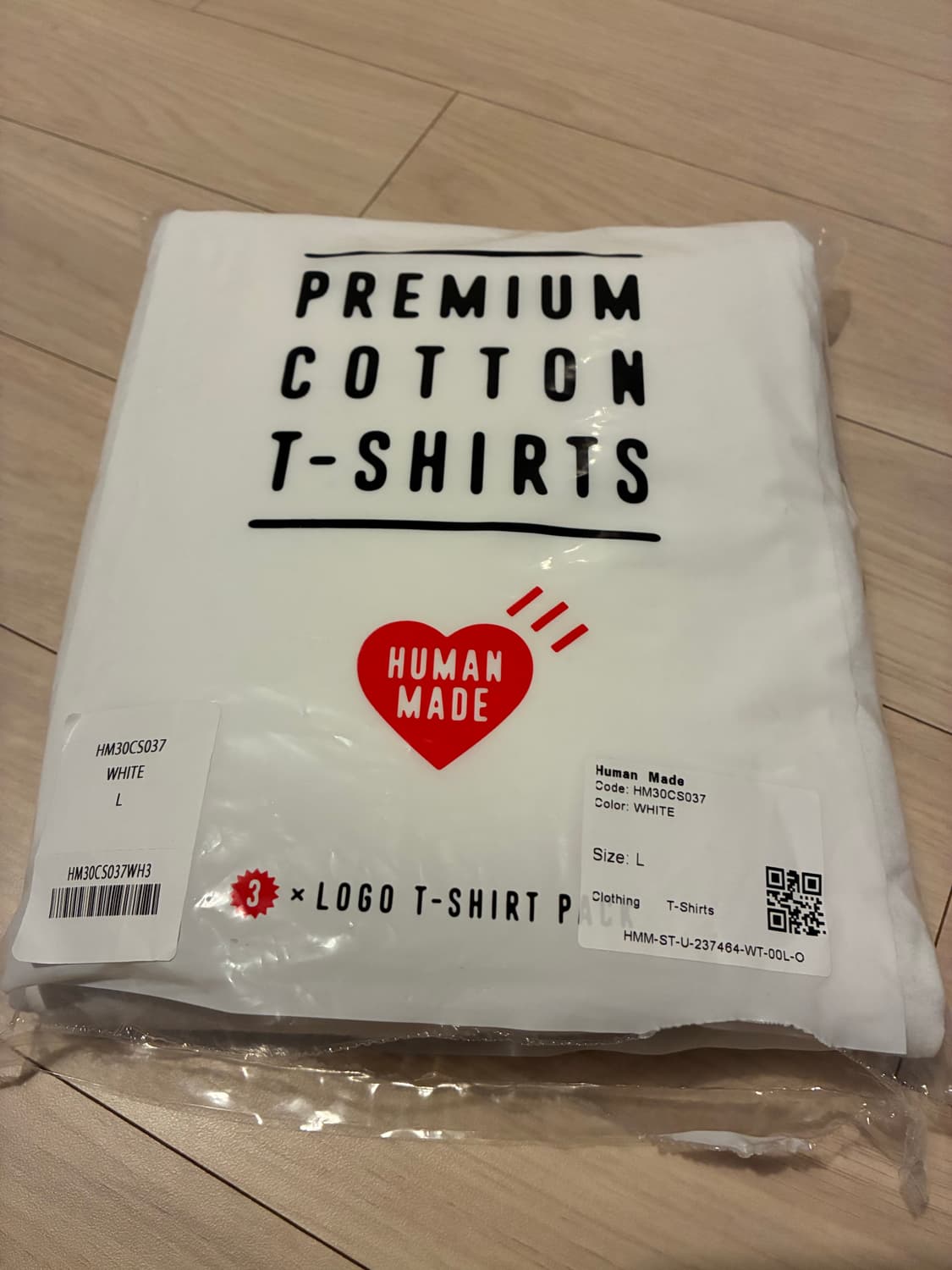 [새상품/L] 휴먼메이드 시그니처 로고 티셔츠 (블랙) 상품이미지2