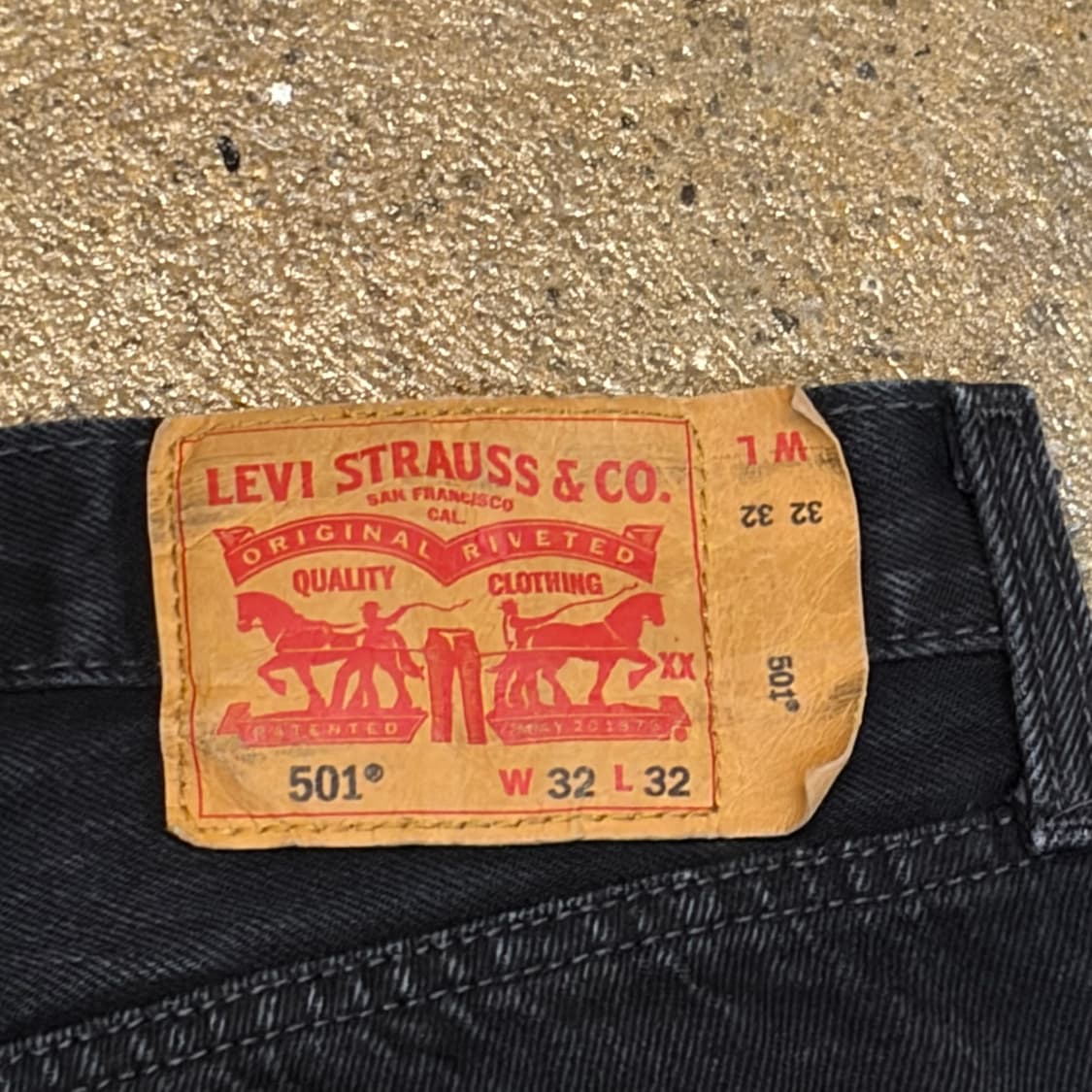 미국 빈티지 리바이스 501 블랙진 청바지 상품이미지8
