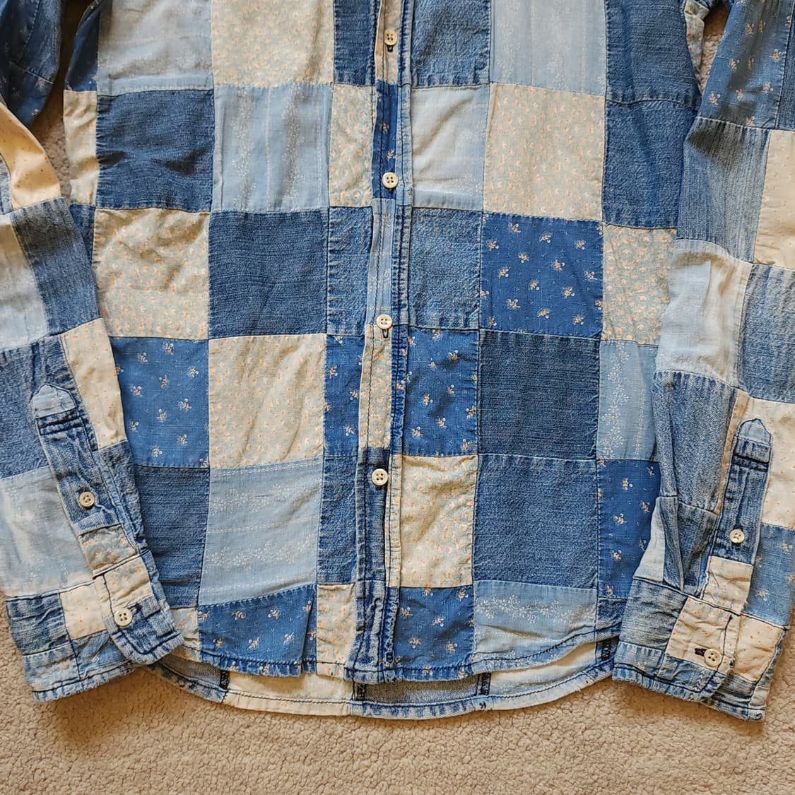 폴로 랄프로렌 여성용 플라워 컨트리 패치워크 셔츠 6 상품이미지8