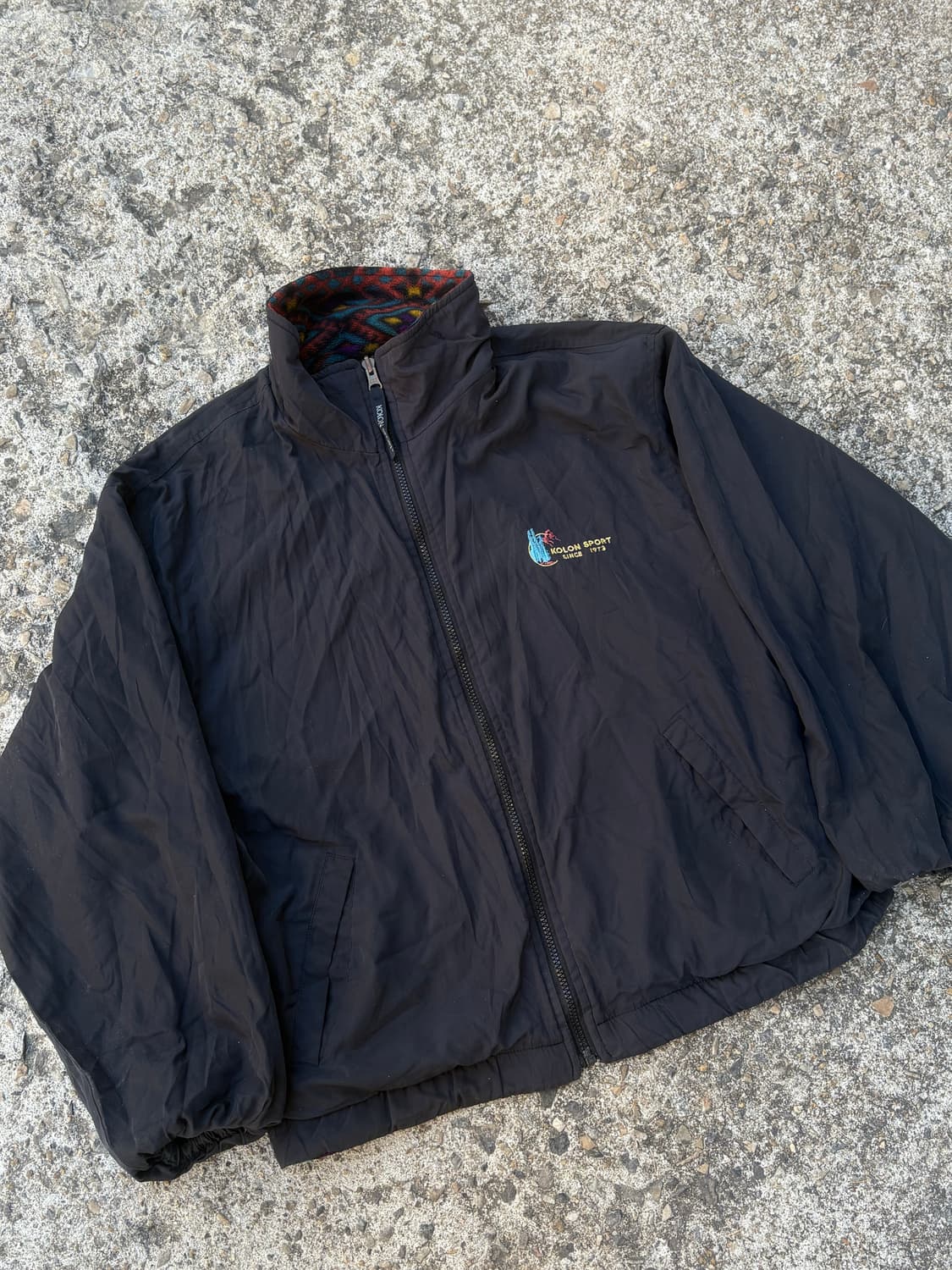 90s 코오롱 스포츠 플리스 러버시블 자켓 상품이미지5