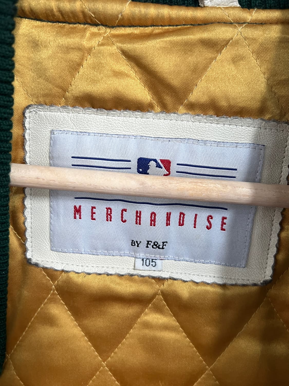 MLB F&F 오클랜드 애슬레틱스 카우레더 바시티 점퍼 상품이미지6