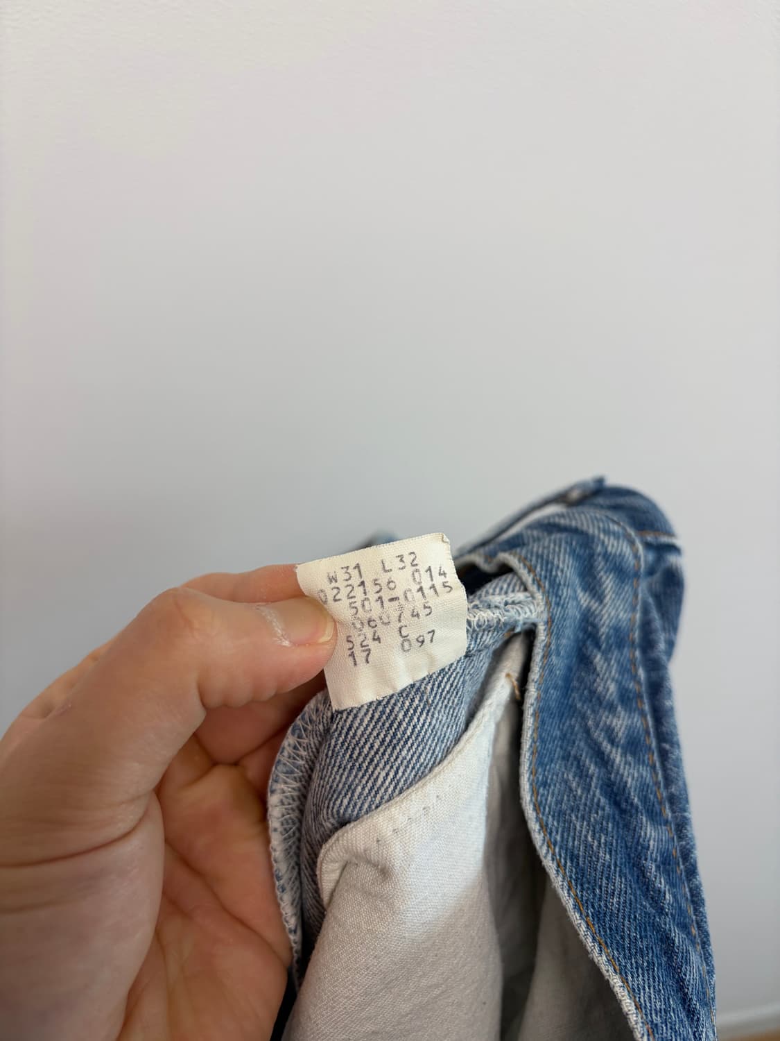 90s 리바이스 501 페인팅 데님 made in usa 상품이미지8