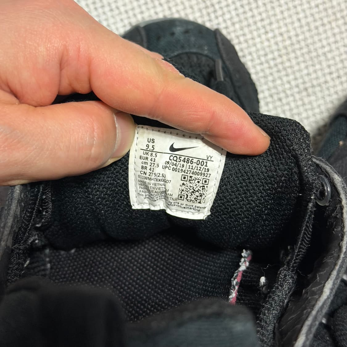 나이키 x 스투시 에어 줌 스피리돈 케이지 2 블랙 상품이미지6