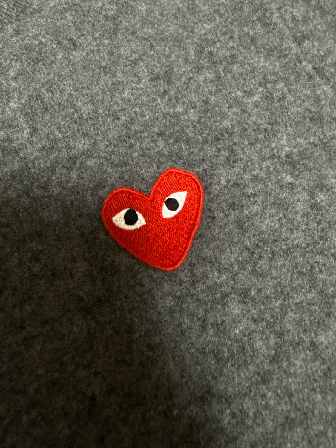 꼼데가르송 플레이 울 가디건 그레이 M 상품이미지2