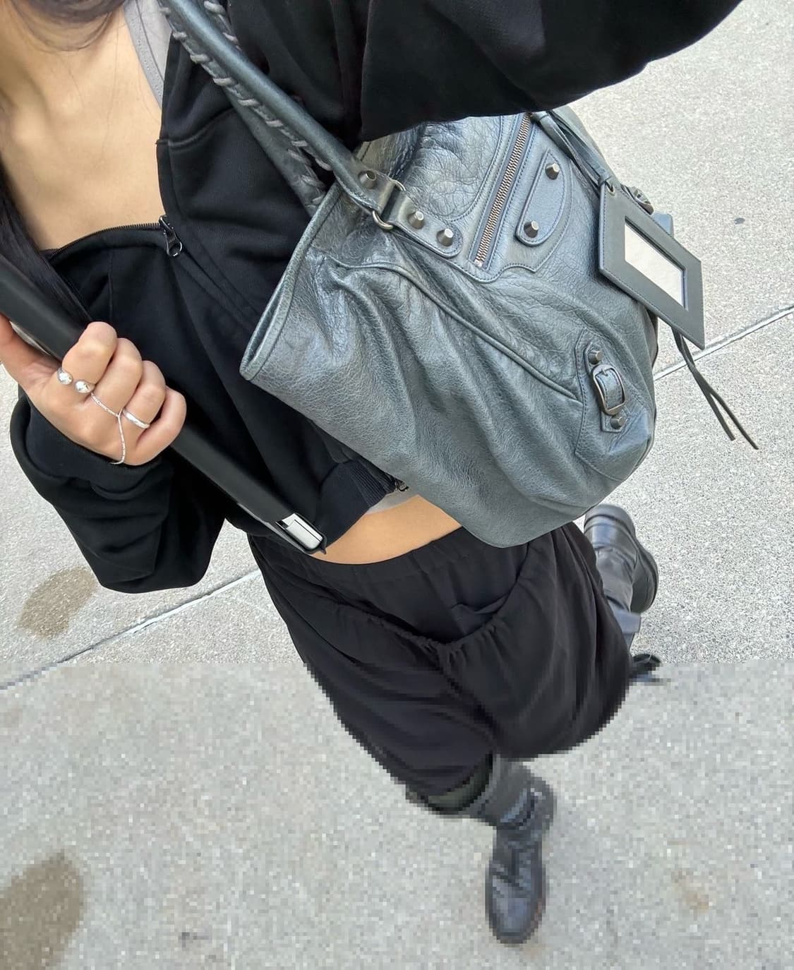 발렌시아가 클래식 모터백 에메랄드그레이 상품이미지7