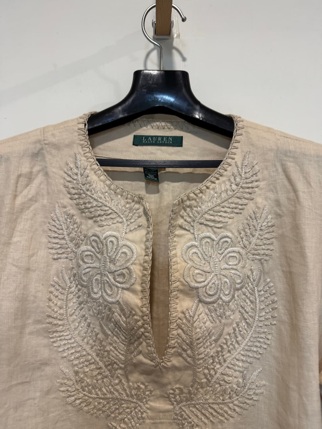 로렌랄프로렌 린넨 자수 블라우스 상품이미지2