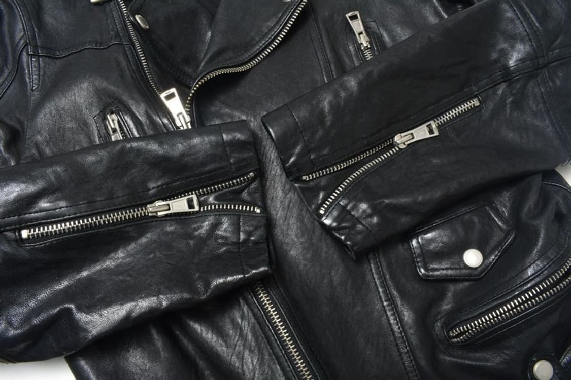 90S 양가죽 레더 라이더 자켓 105 N1228 상품이미지3