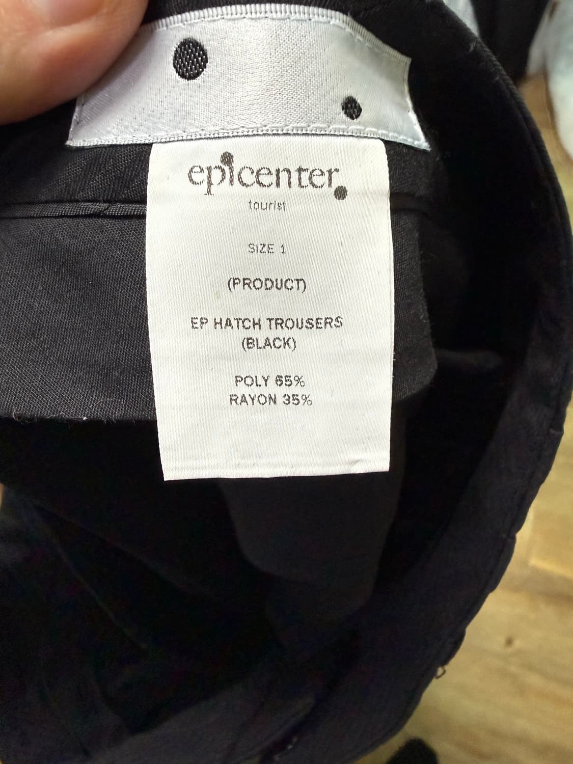 에피센터 투어리스트 해치 트라우저 블랙 상품이미지3