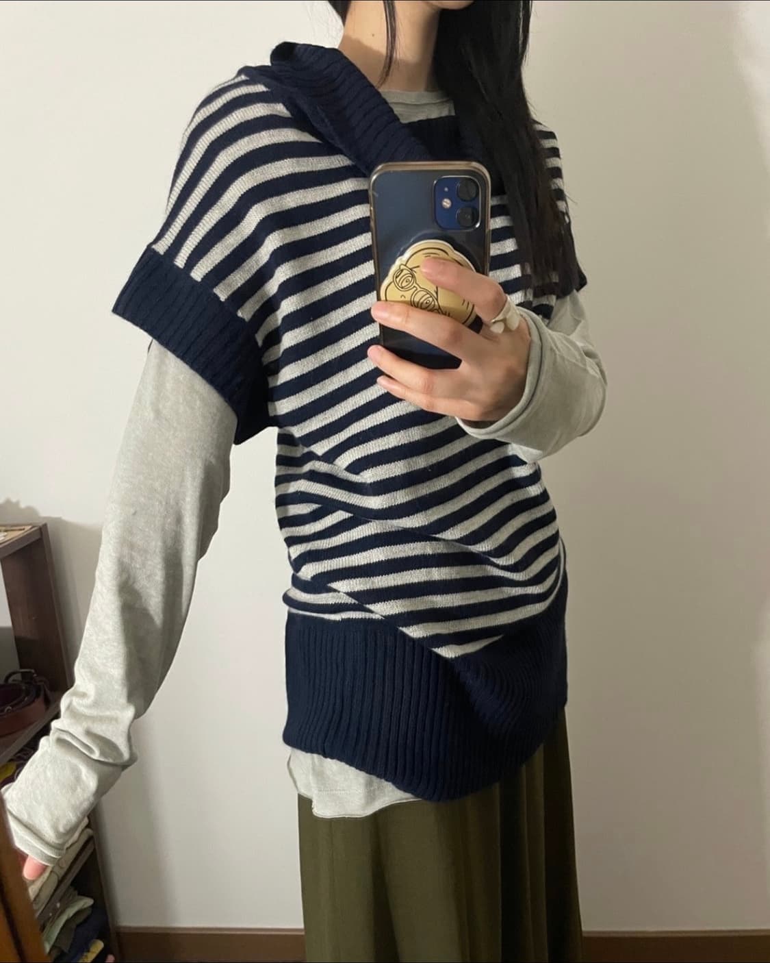 wide turtleneck stripe knit 상품이미지6