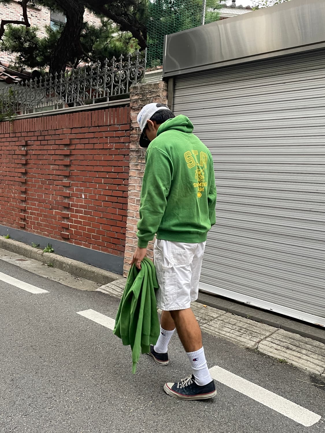 80s~ Mid 90s Jerzees Green 50/50 Hoodie 상품이미지1