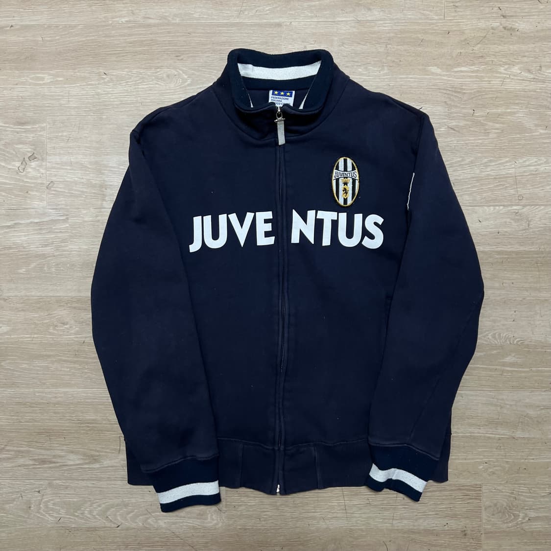유벤투스 축구팀 로고 프린팅 코튼 져지 트랙탑 자켓 [네이비] L/100 상품이미지1
